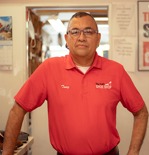 Tony Flores Owner Craft Shoe Shop Gaithersburg Maryland